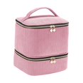 thumbnail image 3 of Milaget Nail Polish Storage Bag Carrying Case Dustproof Large with Handle Organizer Box for Lipstick Perfume Nail Kit Supplies Makeup Pink, 3 of 8