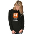 thumbnail image 4 of Hunting Season Pun Meal Tracker Plus Size Long Sleeve Graphic Tee Shirt Brisco Brands 2X, 4 of 5
