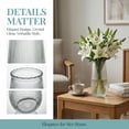thumbnail image 2 of Unique Bargains Geometric Simple Large Glass Flower Vase lucid 2.6"L x 2.6"W x 7.9"H, 2 of 7