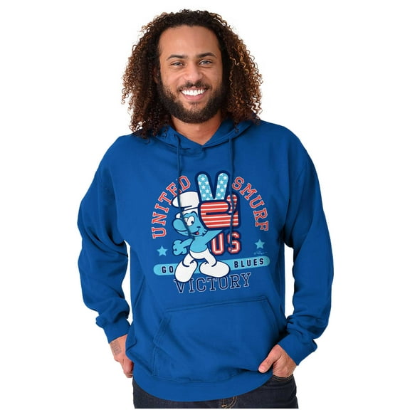 United Smurf Americana Varsity Hoodie Sweatshirt Women Men Brisco Brands M