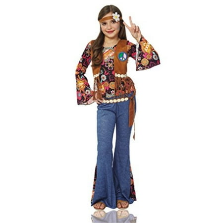 Girl's Peace Out Hippie Costume