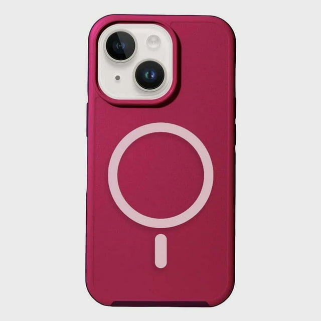 Caseco Mag-Safe iPhone 14 Plus Case - Fremont Grip - Pink and Magenta