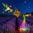 thumbnail image 3 of Hummingbird Watering Can Solar Light, IP65 Waterproof Color Changing LED Solar Stake Lights for Outdoor Spring Summer Garden Yard Patio Decor, 3 of 7