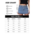 thumbnail image 4 of EMMIOL Women's Stretchy Mid-Waist Mini Denim Skort Skirt Y2K Vintage Casual Jean Skirt with Pockets Streetwear 90s Style, 4 of 10