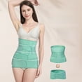 thumbnail image 2 of 4 pegatinas para mujeres embarazadas, cinturón abdominal posparto, primavera y verano, transpirable, fino a lo largo de la sección, reparación posparto, conjunto de dos piezas de cintura, 2 of 5
