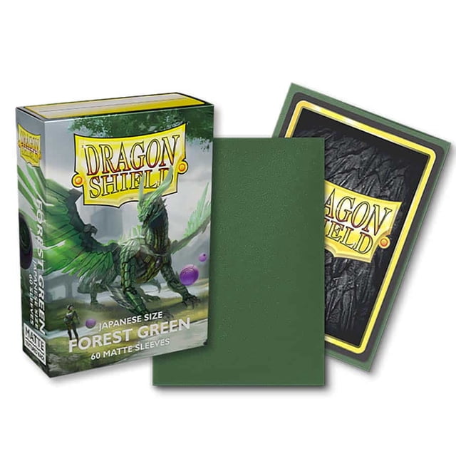 Arcane Tinmen Dragon Shield Japanese Forest Green Matte Card Sleeves, Box of 60