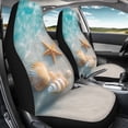 thumbnail image 4 of XYZCANDO 2 pcs Car Seat Cover for Car Decor Car Seat Covers Waterproof Washable, Truck SUV Van Car Front Seat Covers, Beach Shell Starfish, 4 of 10