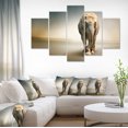 thumbnail image 1 of Éléphant Intelligent Marchant - Art Mural sur Toile d'Animaux, 1 of 3