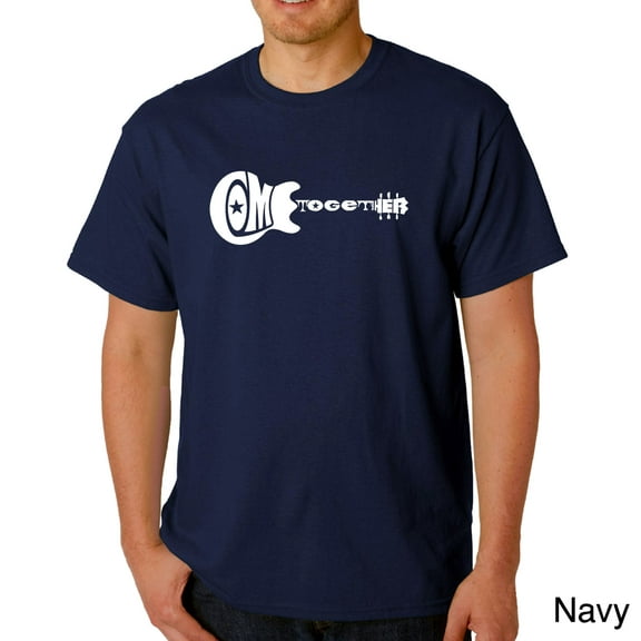 LA Pop Art Men's Word Art T-Shirt - COME TOGETHER