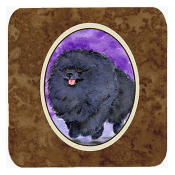Pomeranian Foam Coasters, Set Of 4