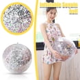 thumbnail image 5 of Jumbo 24 in Inflatable Sequin Beach Ball for Pool and Beach Activities, Sparkling Clear PVC Water Play Sphere for Summer Parties and Outdoor Fun, 5 of 5