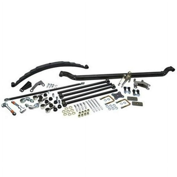 Front End Assembly, Fits 1932 Ford, Tube Axle, 4-Bar Kit, Plain