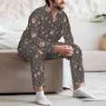thumbnail image 7 of Lsque Animal Paw Pattern Long Sleeve Pajama Set for Men - Soft 2-Piece Sleepwear and Loungewear Set with Pockets, Comfy Nightwear-Large, 7 of 7
