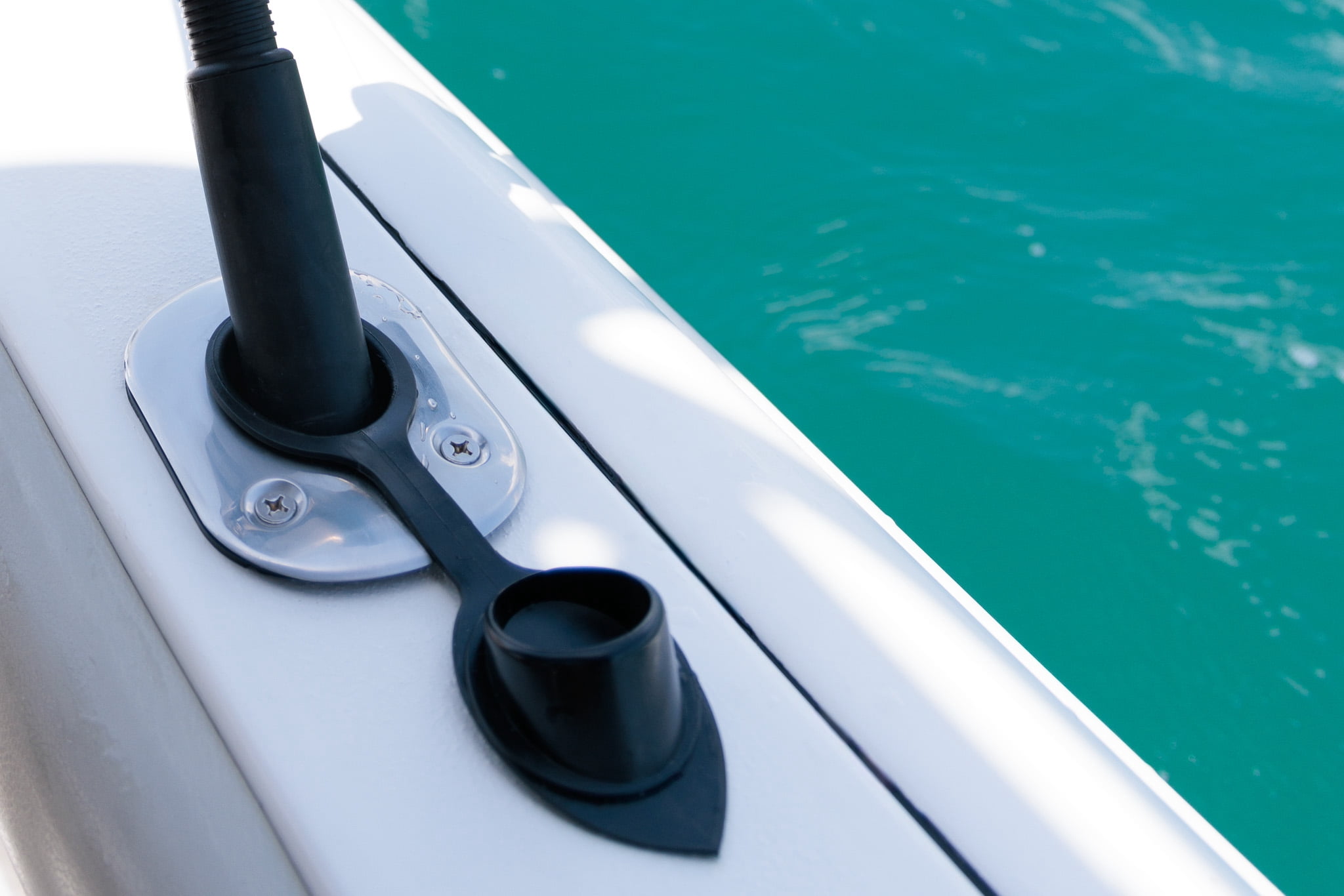 D DRIFT ALL THINGS WATER 9" Stainless Steel Marine Fishing Rod Holder, Flush Mount, 30 Degrees