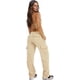 thumbnail image 4 of Pantalones Cargo de Mujer, de Felpa, de Talle Alto, Holgados, Estilo Deportivo, para Mujer, Pantalones Casuales con 8 Bolsillos. Albaricoque XL, 4 of 9