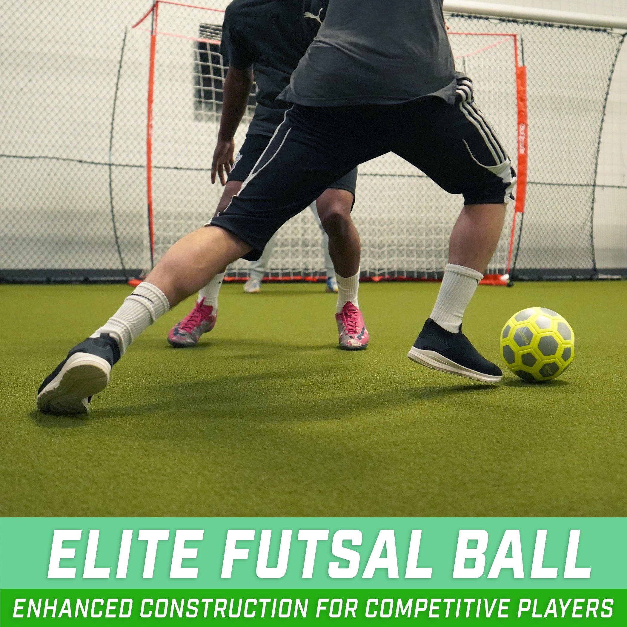GoSports ELITE Futsal Ball - Size 4 Single  Indoor or Outdoor FUTSAL Games or Practice