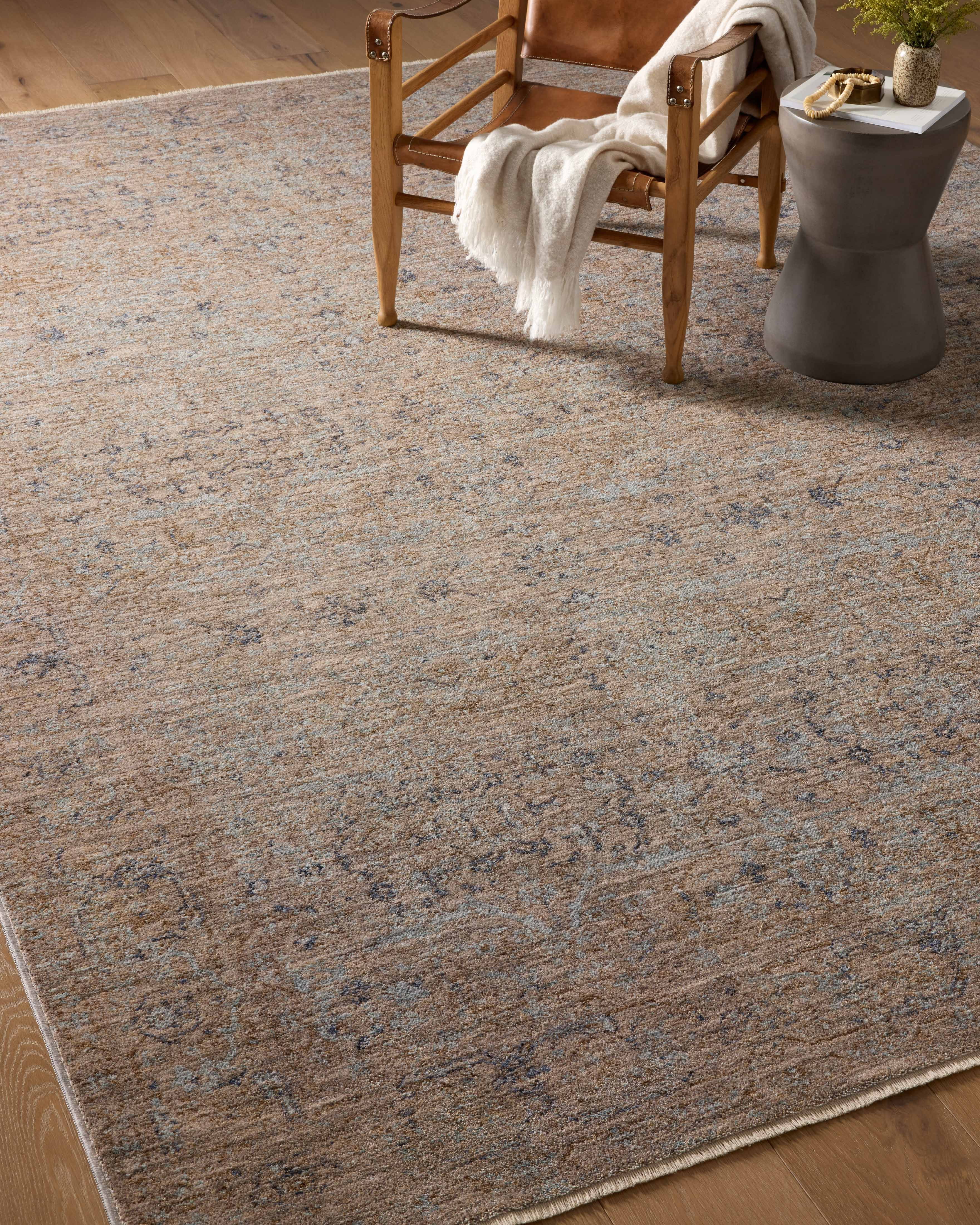 Angela Rose x Loloi Blake Taupe / Blue 4'-0" x 5'-7" Accent Rug