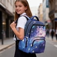 thumbnail image 4 of Garronmavis Reading Axolotl 17-inch Kids Backpack Smooth Zippers School Bag Large Capacity Book Bag for 8-10 Elementary Students Daily Use, 4 of 5