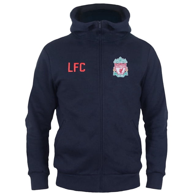 Liverpool FC Chandail à Capuchon en Molleton à Fermeture Éclair Intégrale pour Garçons
