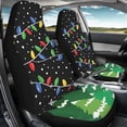 thumbnail image 4 of XYZCANDO Christmas Tree Pattern Design Auto Seat Cover for Woman Elastic Car Seat Covers Breathable Washable, for SUV Truck Van, 4 of 10