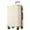 Brown white-24 inch, variant on imerelez Hardshell Luggage, Lightweight Durable ABS Suitcases with Double Wheels, Expandable 28-inch Checked Luggage 28" (White Brown)