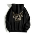 thumbnail image 5 of SIYUDAN Womens Hoodies Christian Sweatshirt Graphic Letter Print Sweatshirt Oversized Womens Pullover Hoodie Fall Hoodies For Women Women's Clothing, 5 of 5