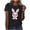 A36 Black, variant on Mifsaly Easter tops for Women Short Sleeve Crewneck Cotton T-Shirts Bunny with Pink Heart Glasses and Bow Graphic Lightweight Breathable Versatile Summer Tees XXL