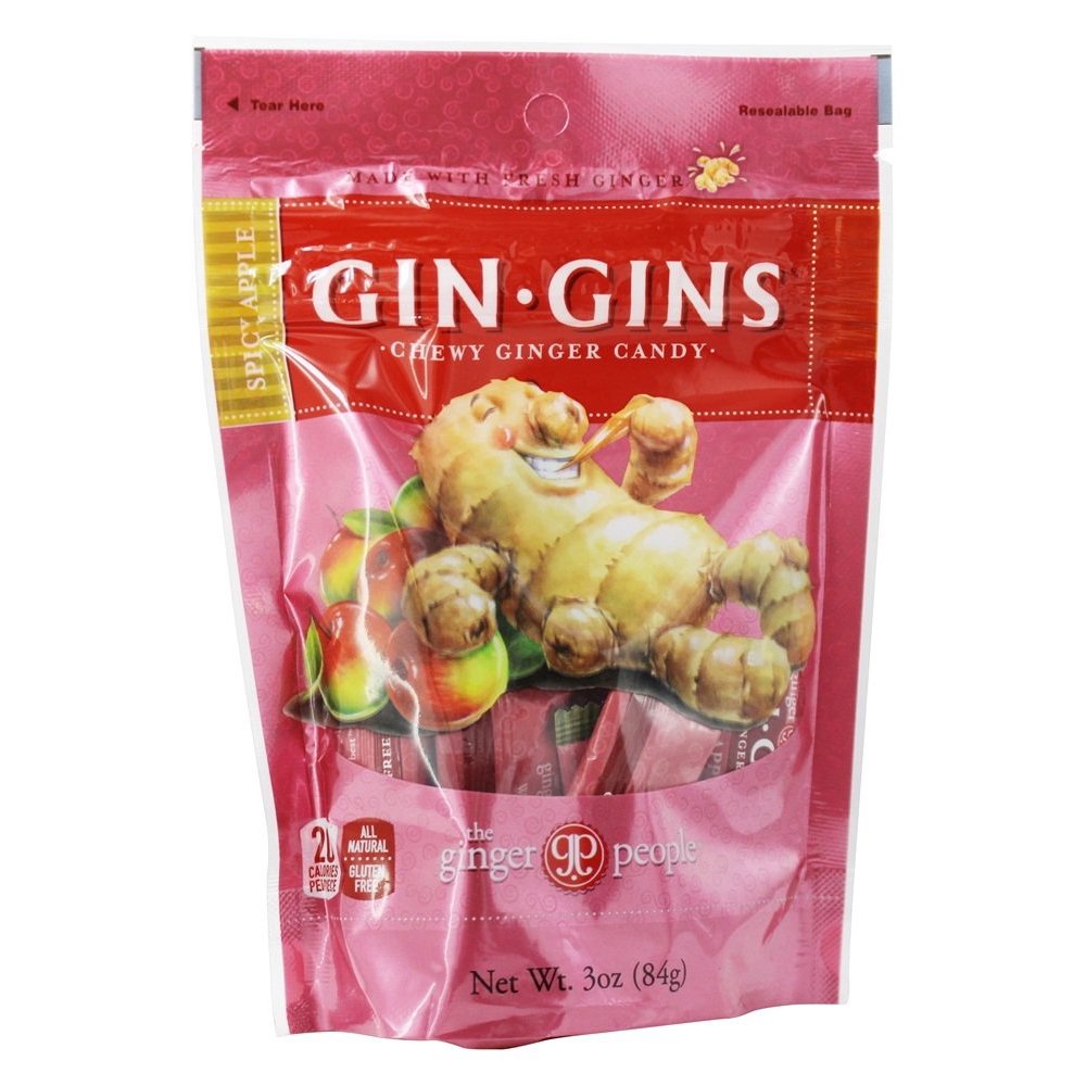 Ginger People Ginger Chews Spicy Apple Flavor 3 oz(pack of 6)