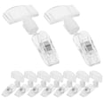 thumbnail image 5 of CIMAXIC 12pcs Price Tag Holder Name Tag Clips Swivel Merchandise Sign Clip Display Clip,2.6"X1.18"X0.59", 5 of 5