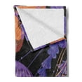 thumbnail image 2 of Jellyfish Soft Flannel Fleece Throw Blanket, Abstract Futuristic Creature Wild Illustration Modern Art, Cozy Plush for Indoor and Outdoor Use, 50" x 70", Burnt Sienna Violet, by Ambesonne, 2 of 5