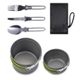 thumbnail image 3 of Camping Utensilios de cocina de aluminio Acero inoxidable Picnic Vajilla al aire libre Pote Nón Advancent OD003504-01B, 3 of 7