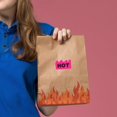 thumbnail image 2 of 500pcs Rave Hot Stickers 2 x 1-1/5 Inch Fluorescent Red, Hot Flame Fire Shape Labels, Marking Popular Items for Party, Restaurants, Spicy Food (Fluorescent Pink), 2 of 8