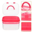thumbnail image 1 of unbranded Caja Almacenamiento Portátil Roja Doble Capa Con Asas Y Para Objetos Variados, 1 of 6