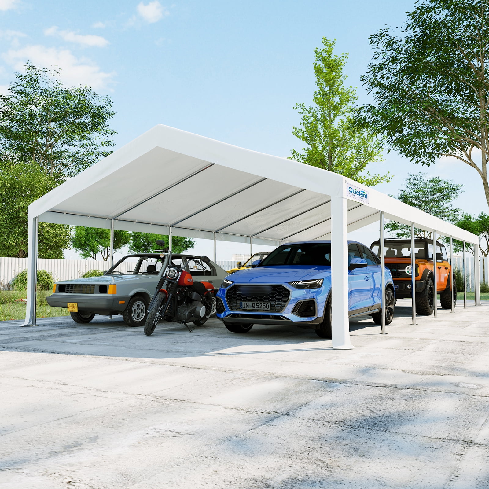 Quictent 20x40ft Party Tent Heavy Duty Outdoor Canopy Tent Carport Wedding Event Shelter BBQ Wedding Tents for Parties with Storage Bags
