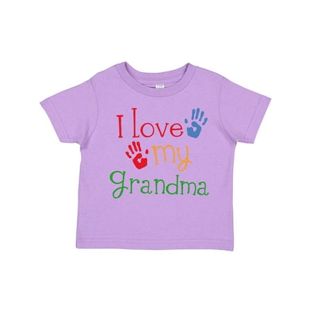 

Inktastic I Love My Grandma Gift Toddler Boy or Toddler Girl T-Shirt