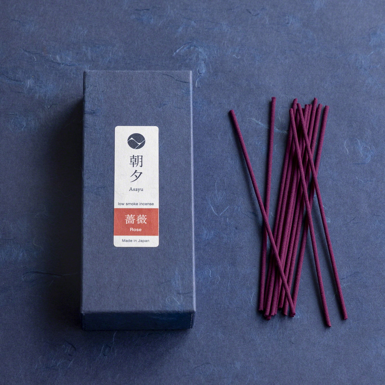 Asayu Japan Low Smoke Incense Sticks Rose Scent Made in Japan 1.41oz