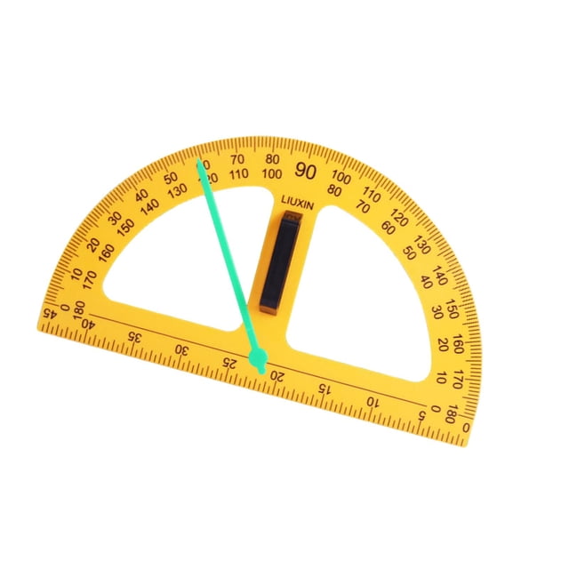 Langgg Math Geometry Equipment Math Geometry Ruler Drawings Chalkboard for Drafting Yellow Protractor