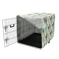 thumbnail image 3 of Bird Dog Crate Cover, Continuous Pattern of Colorful Hummingbirds, Easy to Use Pet Kennel Cover Small Dogs Puppies Kittens, 7 Sizes, Ivory Dark Seafoam, by Ambesonne, 3 of 6
