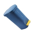 thumbnail image 2 of Suremiao Large Durable Kitchen Plastic Trash Can With Foot Pedal, Blue, 2 of 6