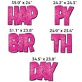 thumbnail image 4 of VictoryStore Pink Sparkle EZ Happy Birthday Display, Pink Glitter Easy Setup Birthday Decorations, 19874, 4 of 8