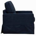 thumbnail image 2 of Sunset Trading Americana Box Cushion Slipcovered Chair | Stain Resistant Performance Fabric | Navy Blue, 2 of 5