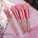 thumbnail image 5 of Candy Cosmetic Brushes Juego de brochas cosméticas colorete sombra de ojos polvo suelto resaltador sombra rosa juego de 5 piezas ER, 5 of 5