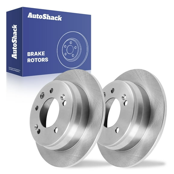 AutoShack Rear Solid Brake Rotors 2-PC Set Replacement for 2009-2012 Hyundai Elantra 2011-2016 Kia Sportage 2010-2015 Hyundai Tucson 10.31" (262 mm)