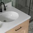 thumbnail image 4 of Ariel Hepburn 67 Inch Double Oval Sink Bathroom Vanity With Pure White Quartz Countertop 1.5 Inch Edge In Oak, 4 of 10