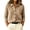 Khaki, variant on Women's Soft Knit Cardigan Jacket Button Down Long Sleeve Collared Sweater Coat Casual Winter Layering Tops For Daily Wear