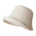 thumbnail image 2 of Harpily Bucket Hats for Women Cotton Linen Solid Color Soft Skin-Friendly Lightweight Lightweight Dailylife Travel Sun Hat, 2 of 4