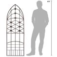 thumbnail image 3 of H Potter Garden Trellis Metal Iron Brown 23"W x 67"Tall, 3 of 6