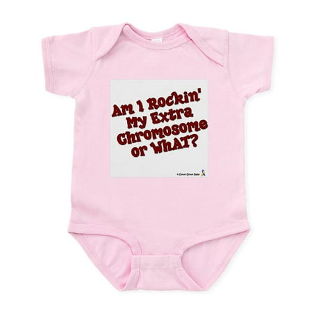 

CafePress - Rockin My Chromosome Body Suit - Baby Light Bodysuit Size Newborn - 24 Months