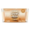 thumbnail image 2 of Glade Candle, Small Scented Candle Twin Pack, Cookie Caramel Rush, 3.4 Oz, 4 Candles Total, 2 of 5