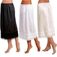thumbnail image 3 of Douhoow Pluse Size Women Lace Underskirt Petticoat Under Dress Long Skirt Safety Skirt, 3 of 6